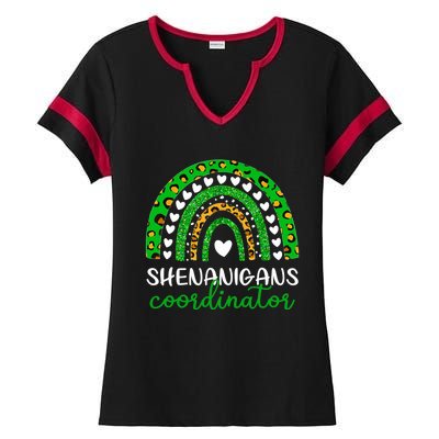 Shenanigans Coordinator Rainbow St Patricks Day Teacher Mom Ladies Halftime Notch Neck Tee