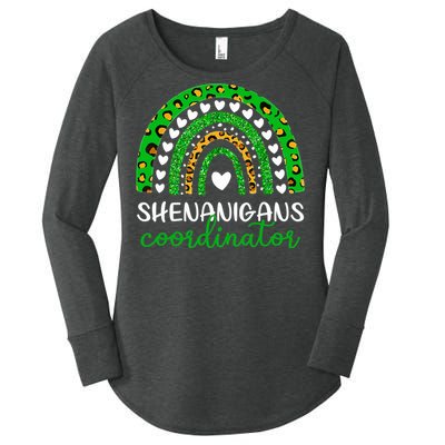 Shenanigans Coordinator Rainbow St Patricks Day Teacher Mom Women's Perfect Tri Tunic Long Sleeve Shirt