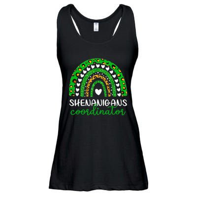 Shenanigans Coordinator Rainbow St Patricks Day Teacher Mom Ladies Essential Flowy Tank