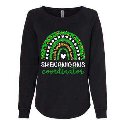 Shenanigans Coordinator Rainbow St Patricks Day Teacher Mom Womens California Wash Sweatshirt