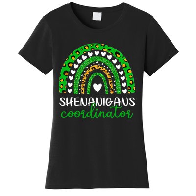 Shenanigans Coordinator Rainbow St Patricks Day Teacher Mom Women's T-Shirt