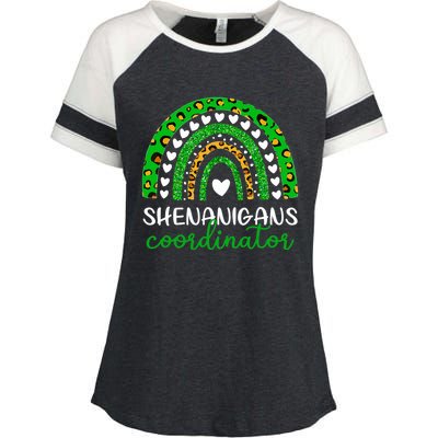 Shenanigans Coordinator Rainbow St Patricks Day Teacher Mom Enza Ladies Jersey Colorblock Tee