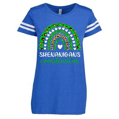 Shenanigans Coordinator Rainbow St Patricks Day Teacher Mom Enza Ladies Jersey Football T-Shirt