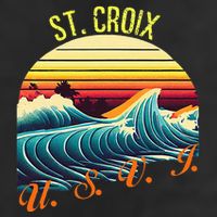 St. Croix Retro Surf Apparel & Beachwear St. Croix 7 Panel Mesh Trucker Snapback Hat