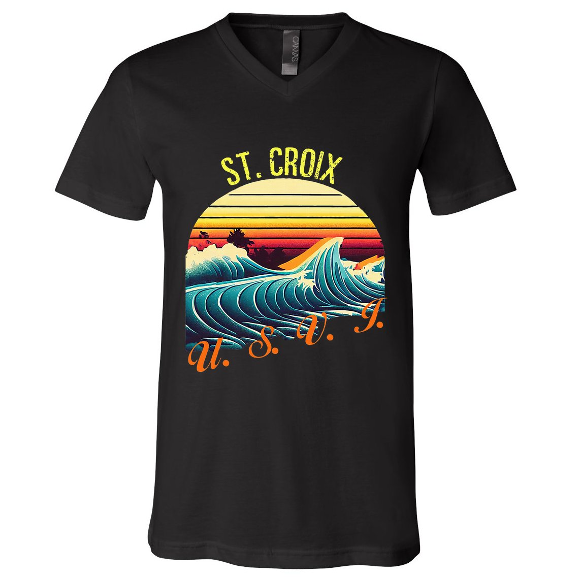 St. Croix Retro Surf Apparel & Beachwear St. Croix V-Neck T-Shirt