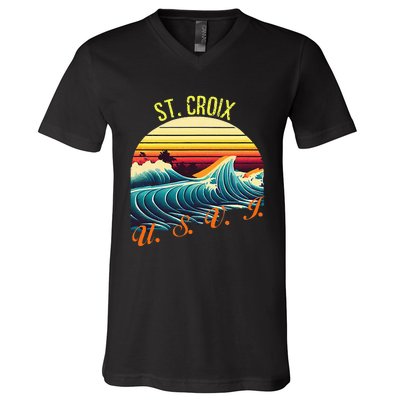 St. Croix Retro Surf Apparel & Beachwear St. Croix V-Neck T-Shirt