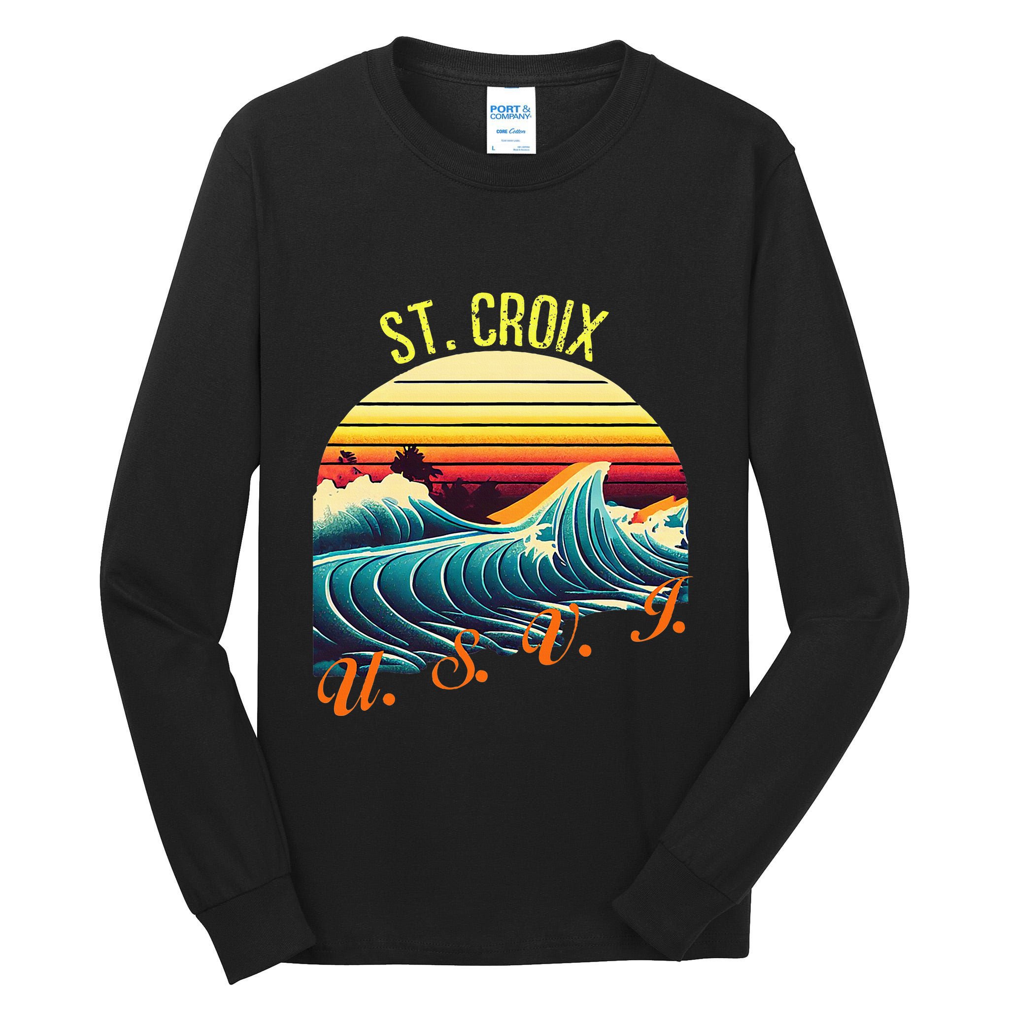 St. Croix Retro Surf Apparel & Beachwear St. Croix Tall Long Sleeve T-Shirt