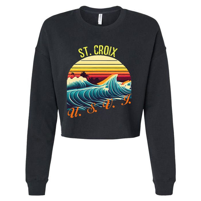 St. Croix Retro Surf Apparel & Beachwear St. Croix Cropped Pullover Crew