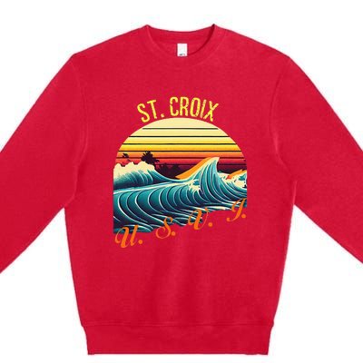 St. Croix Retro Surf Apparel & Beachwear St. Croix Premium Crewneck Sweatshirt