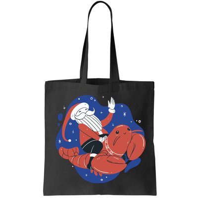 Santa Claus Riding Lobster Bag