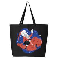 Santa Claus Riding Lobster 25L Jumbo Tote