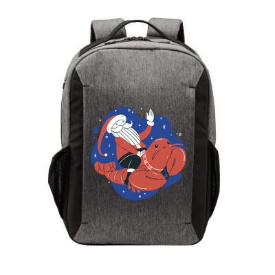 Santa Claus Riding Lobster Vector Backpack