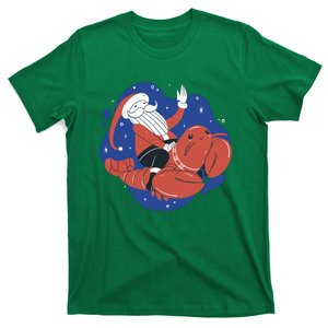 Santa Claus Riding Lobster T-Shirt