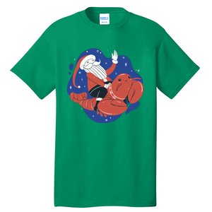 Santa Claus Riding Lobster Tall T-Shirt