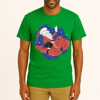 Santa Claus Riding Lobster Tall T-Shirt