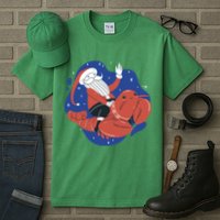 Santa Claus Riding Lobster Tall T-Shirt