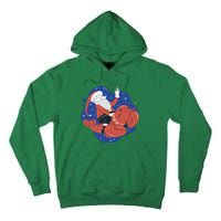 Santa Claus Riding Lobster Tall Hoodie