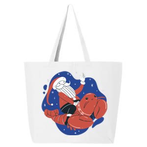 Santa Claus Riding Lobster 25L Jumbo Tote