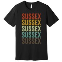 Sussex City Retro Premium T-Shirt