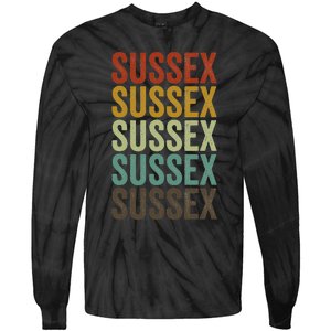 Sussex City Retro Tie-Dye Long Sleeve Shirt