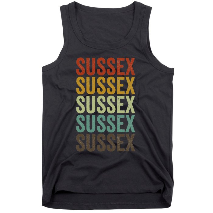 Sussex City Retro Tank Top