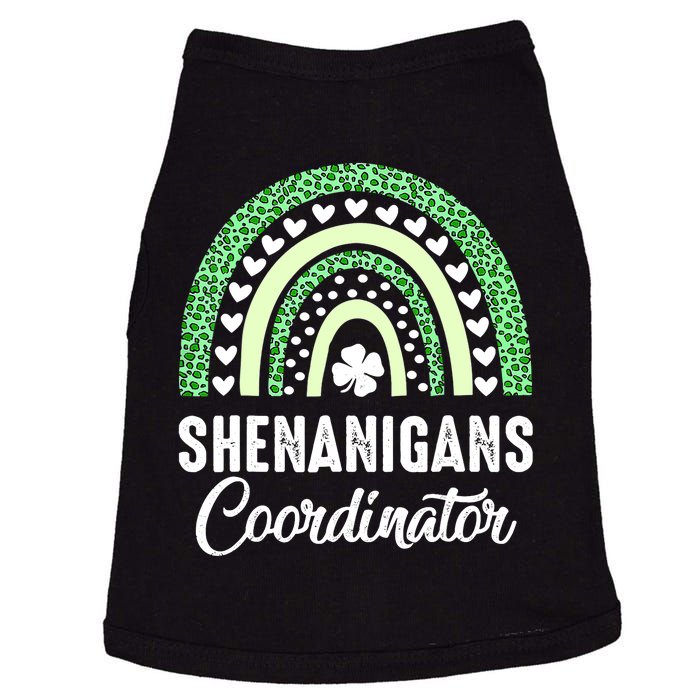 Shenanigans Coordinator Rainbow St Patricks Day Teacher Gift Doggie Tank