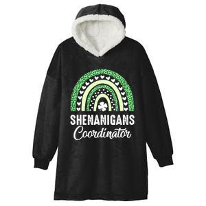 Shenanigans Coordinator Rainbow St Patricks Day Teacher Gift Hooded Wearable Blanket