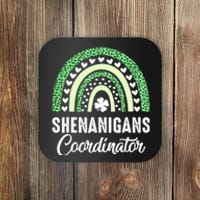 Shenanigans Coordinator Rainbow St Patricks Day Teacher Gift Coaster