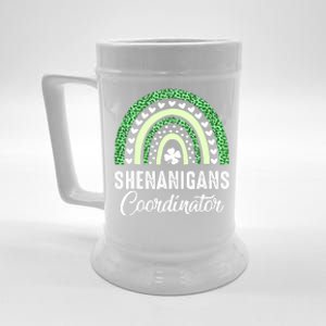 Shenanigans Coordinator Rainbow St Patricks Day Teacher Gift Beer Stein