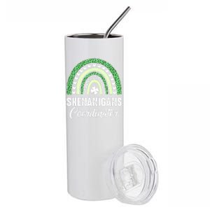 Shenanigans Coordinator Rainbow St Patricks Day Teacher Gift Stainless Steel Tumbler