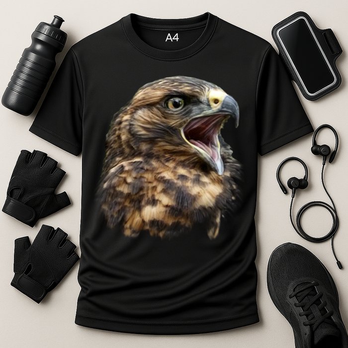 Screaming Hawk Wildlife Cooling Performance Crew T-Shirt