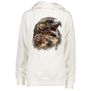 Screaming Hawk Wildlife Womens Funnel Neck Pullover Hood