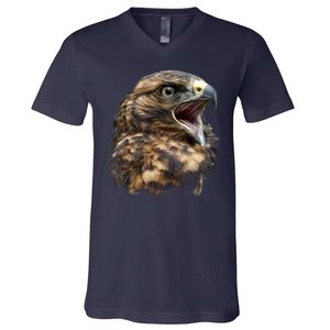 Screaming Hawk Wildlife V-Neck T-Shirt