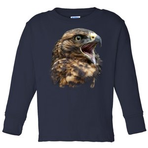 Screaming Hawk Wildlife Toddler Long Sleeve Shirt