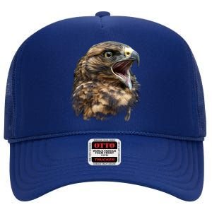 Screaming Hawk Wildlife High Crown Mesh Back Trucker Hat