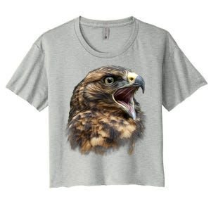 Screaming Hawk Wildlife Women's Crop Top Tee