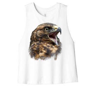 Screaming Hawk Wildlife Women's Racerback Cropped Tank