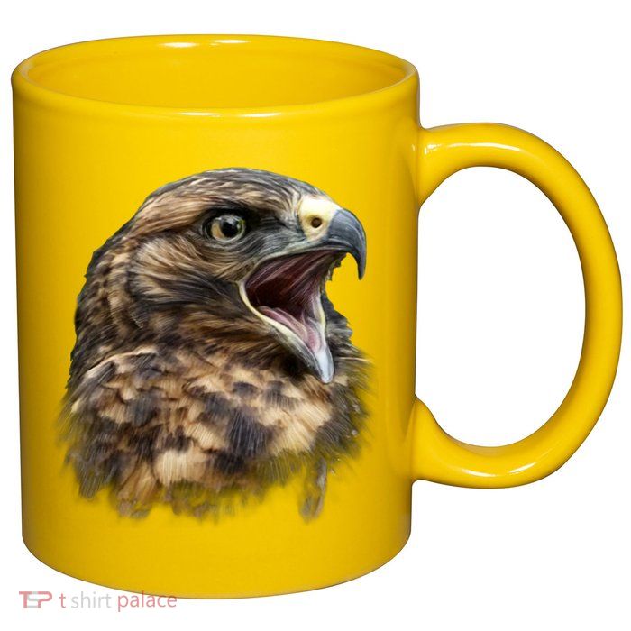 Screaming Hawk Wildlife 11oz C Handle Ceramic Mug