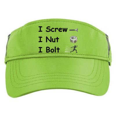 Screw A Nut Bolt Adult Drive Performance Visor