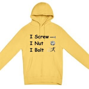 Screw A Nut Bolt Premium Pullover Hoodie