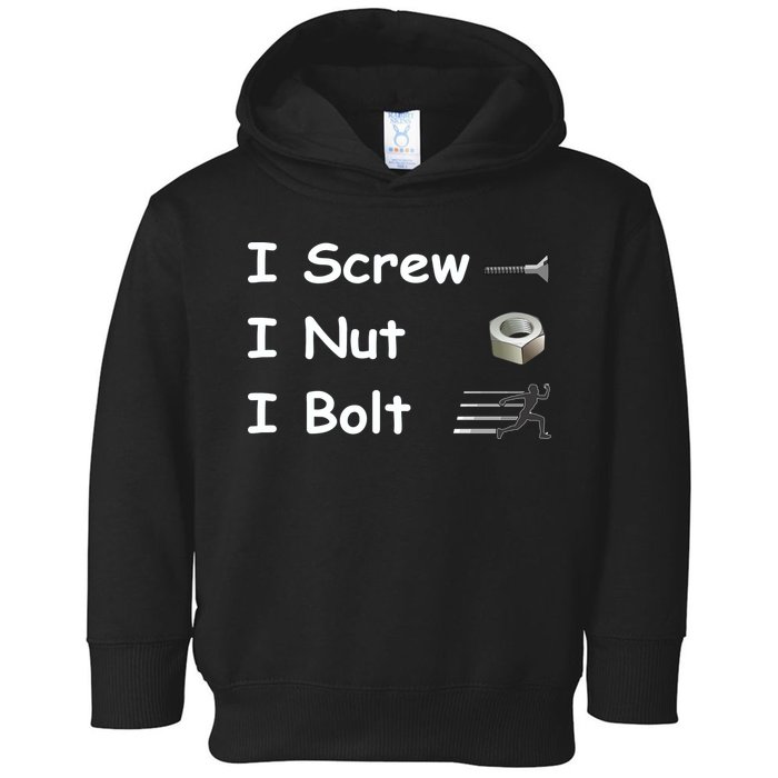 Screw A Nut Bolt Toddler Hoodie