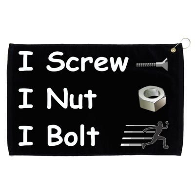 Screw A Nut Bolt Grommeted Golf Towel