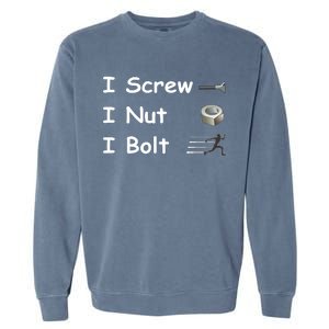 Screw A Nut Bolt Garment-Dyed Sweatshirt