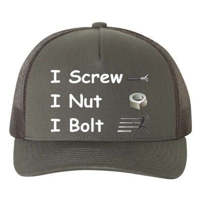 Screw A Nut Bolt Yupoong Adult 5-Panel Trucker Hat