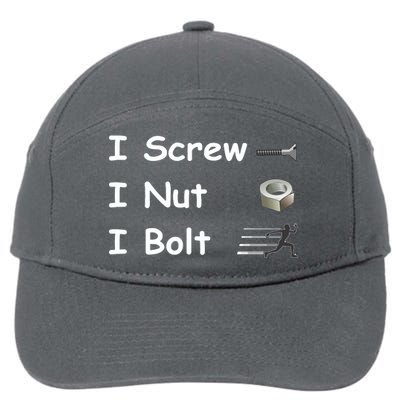 Screw A Nut Bolt 7-Panel Snapback Hat