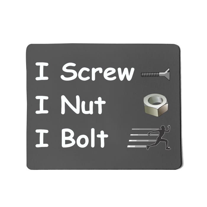 Screw A Nut Bolt Mousepad