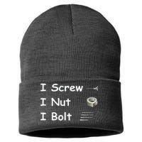 Screw A Nut Bolt Sustainable Knit Beanie