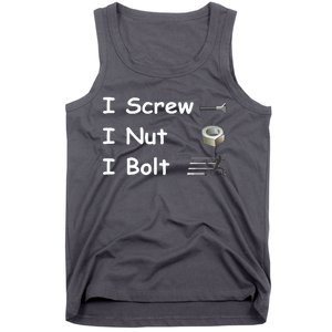 Screw A Nut Bolt Tank Top