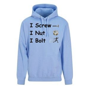 Screw A Nut Bolt Unisex Surf Hoodie