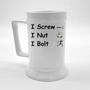 Screw A Nut Bolt Beer Stein